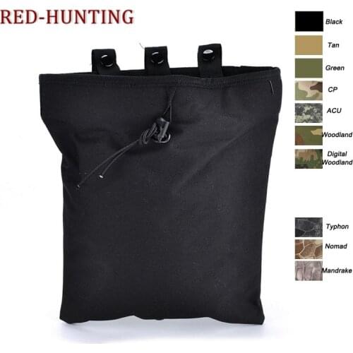 Tactical Military Paintball Molle Magazine Mag Dump Drop Small Pouch Bag Free Shipping
