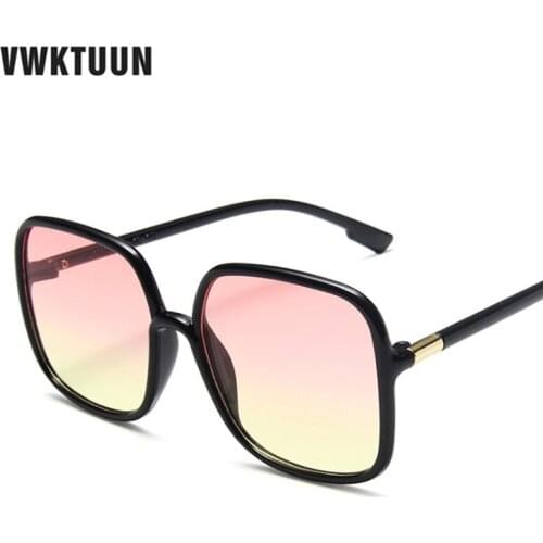 VWKTUUN Myopia Eyeglasses Frame Women Eye Glasses Frame Oversized Square Sunglasses Anti Blue Light Ray Eyeglasses