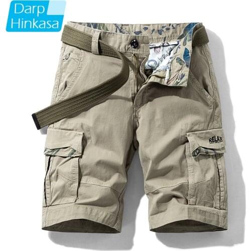 High-quality Summer New Casual Fashion Shorts Mens Casual Loose Five-point Pants Mens Shorts Overalls Cotton Casual