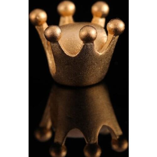 1Pcs 8mm Gold Royal Crown Spacer Beads 24K Yellow Gold Filled For DIY Necklace Jewelry Making Findings Accessories Supplies