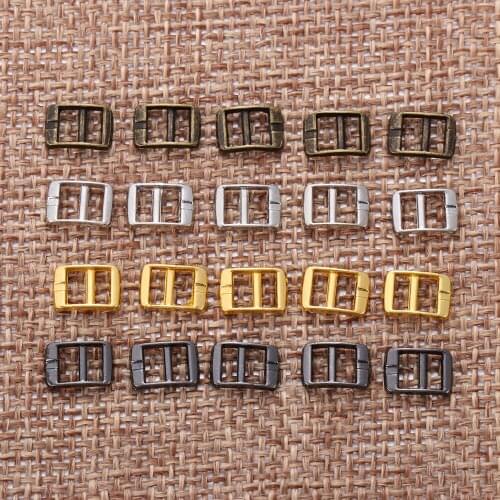 20PCS Newest 4mm Mini Ultra-small Tri-glide Buckle Belt Buckle for Doll Bag Buckles DIY Doll Buckle Shoes Sewing Accessories