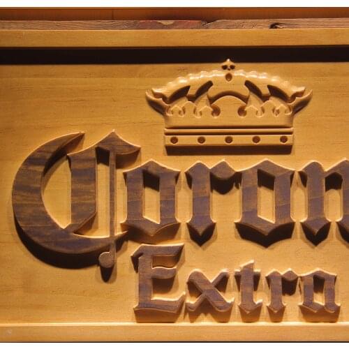 Corona Extra Beer 3D Wooden Signs