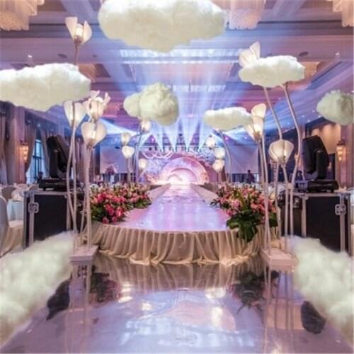 3D Cotton Simulation White Cloud Wedding Backdrop Decoration Props DIY Home Birthday Party Decoration festivalHanging Ornaments