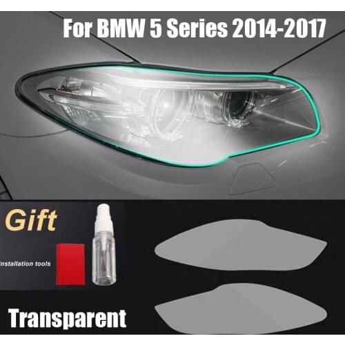 Car TPU Tint Black Headlights Protective Film Transparent Door Window BC Column Pillar Membrane Trim For BMW 5 Series 2011-2021