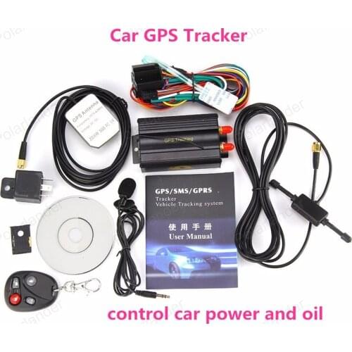 Free Shipping NEW GPS/SMS/GPRS TRACKER TK103B VEHICLE TRACKING SYSTEM WITH REMOTE CONTROL
