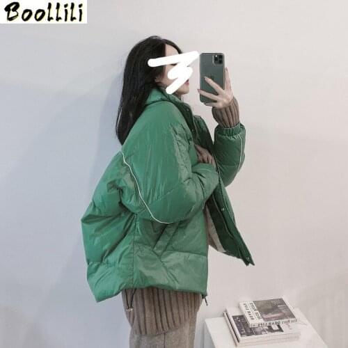 Boollili Winter Coat Women Clothes 2020 90% White Duck Down Jacket Women Stand Collar Korean Puffer Jacket Women Warm Parka