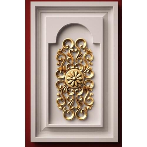 STL Model Door Panel for CNC Router 3D Printer Artcam Aspire Cut3d -45