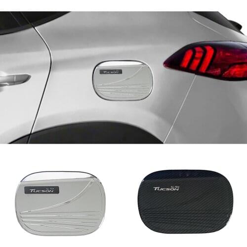 CHROME FUEL GAS TANK CAP TRIM COVER GARNISH EXTERIOR FOR HYUNDAI TUCSON 2019 ACCESSORIES CAR STYLING