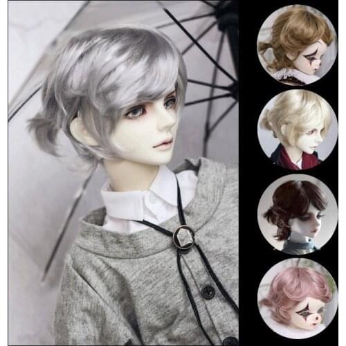 BJD doll simulation hair suitable for 1/31/41/61/8 size fashion hipster handsome curly hair braids men delicate imitation mohair