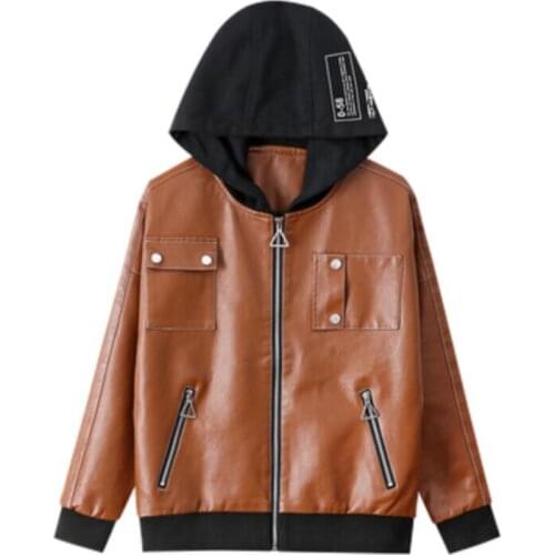 PU Leather Coat Women Jackets New 2021 Women Leather Jacket Short Slim Motorcycle Leather Clothing Woman Outerwear Black Brown