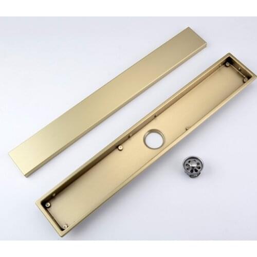 Square Floor Drain Black Shower Floor Drain Brushed Gold Bathroom Deodorant Concealed Floor Drain Strainer Cover Grate Waste