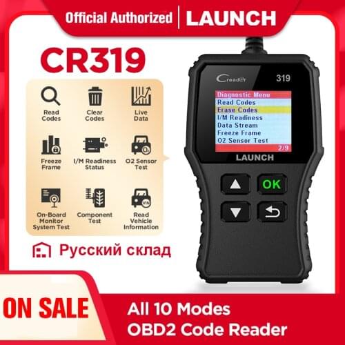 Launch Creader 319 OBD2 Scanner Car Code Reader OBDII OBD 2 Scan Tool Check Engine Fault Code Read cr319 CR3001 Creader 3001