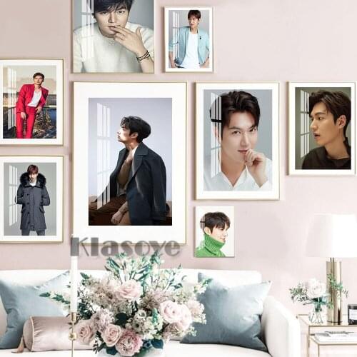 Lee Min Ho Korean Actor Art Prints Poster Fashion Magazine Cover Wall Hanging Picture Star Portrait Canvas Painting Home Decor