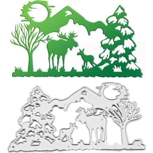 Elk Animal Metal Cutting Dies Cut Die Mold For DIY Scrapbooking Cards Making Decorate Crafts Knife Mould