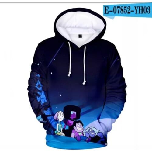 3D Print Kawaii Funny Men Women Children Anime Streetwear Steven Universe Sweatshirt Harajuku Hoodies Fashion Boys/girls Jackets