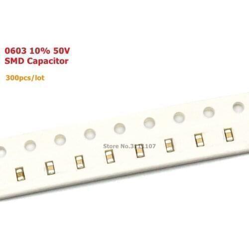 300pcs/lot 330PF Error 10% 50V 331 330pf 0603 SMD Thick Film Chip Multilayer Ceramic Capacitor