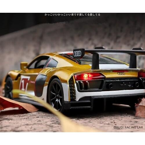1:32 AUDI R8 LMS Racing Car Alloy Car Model Diecasts & Toy Vehicles Toy Car Model Metal Collection High Simulation Toy Kids Gift