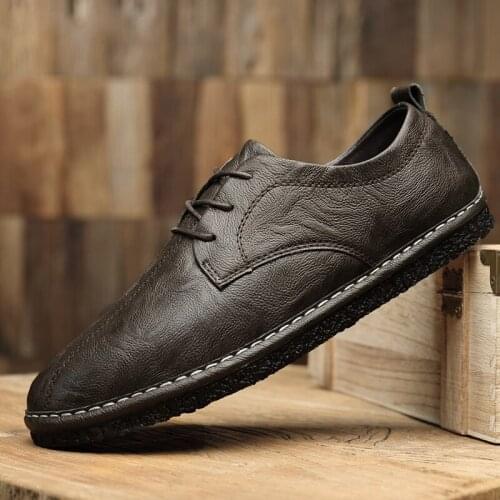Casual Sneaker Zapatos De Hombre Men Shoes 2020 Mens Moccasins Leather For Genuine Mens Sapato Masculino