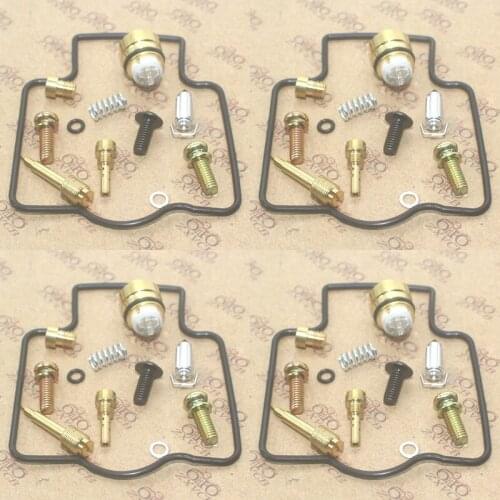 4 SET for ZZR400 1990-2004 ZZR 400 ZX4 Motorcycle carburetor repair kit Floating needle seat
