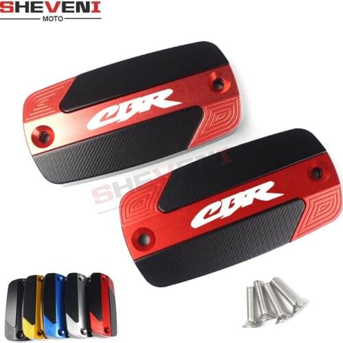 New Motorcycle Front Brake Fluid Reservoir Tank Cap Cover Red Gold For Honda CBR600F CBR600RR CBR 600F 600RR 900 929 954 1000 RR