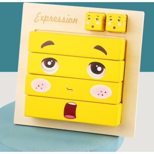 The popular montessori face - changing logical thinking training wooden childrens early education educational toys