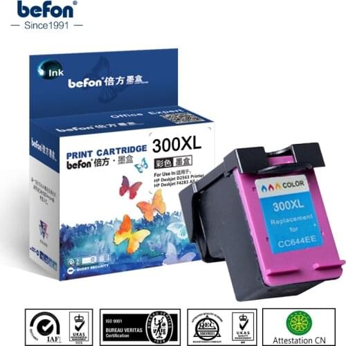 Befon Re-manufactured Color Ink Cartridge Replacement for HP 300 HP300 Deskjet D1660 D2560 D2660 D5560 F2420 F2480 F2492 F4210