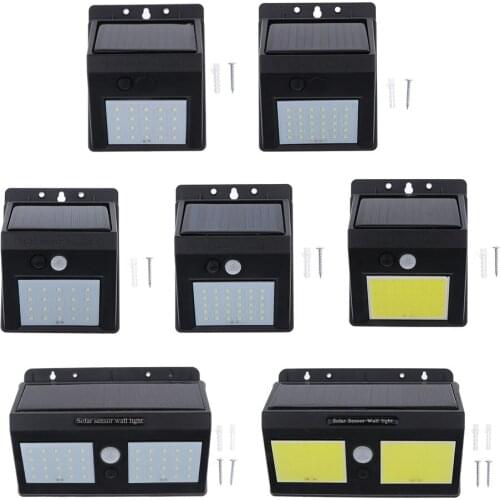 SOLAR LED LIGHTS OUTDOOR WATERPROOF SOLAR SECURITY LIGHTS GARDEN WALL LAMPS