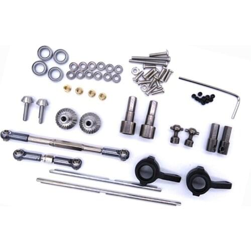 ​ Rod Gear Bridge Axle Set Metal Steering Links for 1/16 WPL C14/C24 JJRC B14/B24 RC Car Trunk Upgrade Parts