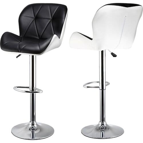 2PCS/Set High Quality Modern Fashion Bar Chair Leisure Adjustable Kitchen Chairs With Footrest BarStools Funiture HWC
