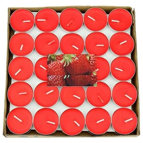 50 Li Fragrant Yellow Tealight Candle candles and scents свечи и ароматы velas y aromas