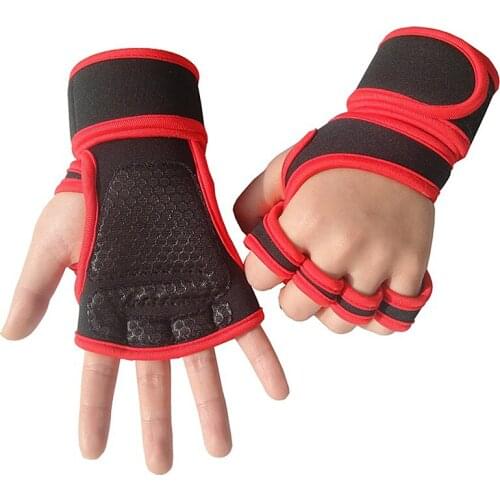 Weight Lifting Training Gloves For Women Men Fitness Sports Body Building Gymnastics Grips Gym Hand Palm Wrist Protector Gloves