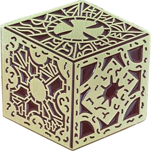 Amazingly Detailed Puzzle Box Lapel Pin from the horror movie series "Hellraiser"