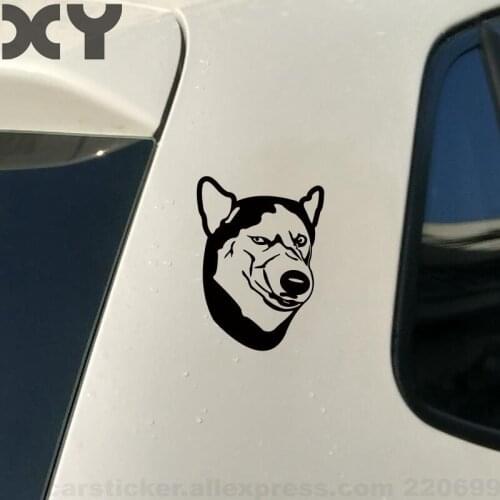 Husky Dog Vinyl Decal Car Sticker Truck Car Window Bumper Cartoon Sticker Motorcycle Waterproof Stickers drop shipping
