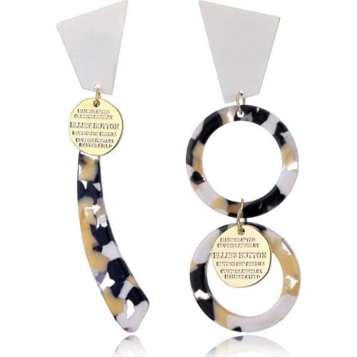 Find Me 2019 new fashion multilayer Acetate plate drop earrings vintage long tassels dangle earrings for women Jewelry wholesale