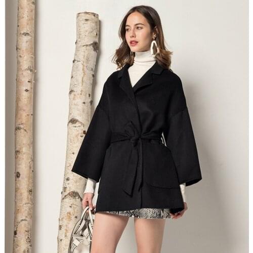 Real Fur Coat Women Korean Elegant Warm Woolen Coat 100% Wool Coat Women Jacket Abrigos Mujer Invierno 2020 F2021 YY1051