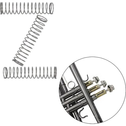 3pcs Trumpet Piston Valve Spring Trumpet Bottons Spring Brass Instruments Accessories Replacement