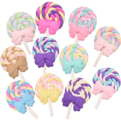 220PCS Cute lollipop Hair Accessories Fashion Accessories for Barrettes Center Headwraps No Clips Making Embellishments Supplies