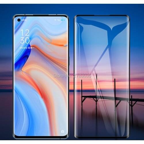 For Oppo Reno4 Pro 5G PDNM00 PDNT00 9H Hardness 3D Full Cover Slim Toughened Curved Tempered Glass Film Screen Protector Guard