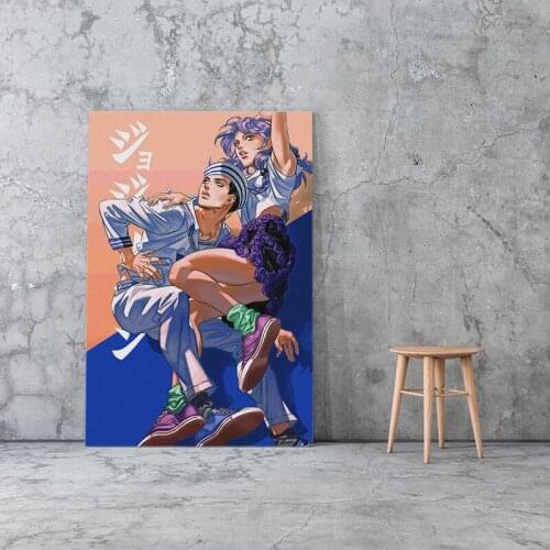 Josuke Higashikata Yasuho Hirose JoJolion Canvas poster Painting wall Art decor Living room Bedroom Study Home Decoration Prints