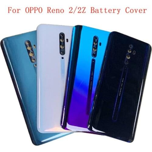 Battery Case Cover Rear Door Housing Back Cover For OPPO Reno 2 2Z Battery Cover with Logo Replacement Part