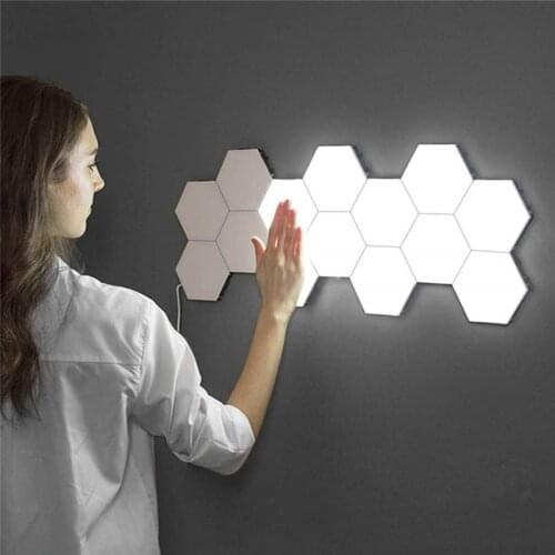 Quantum lamp led Night Light moon Honeycomb Night Lamp Wall Lamp Lights Smart modular touch sensitive Light for Bedroom