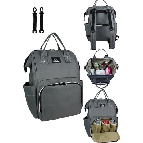 MİESTEBAG Mother Child and Baby Thermo Care Backpack Diaper Mama Smart Zipper Black Gray Burgundy Baby Bag U60