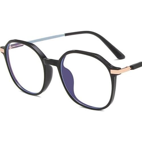Fashion Anti-Blue Glasses Eyeglasses Women & Men Optical Eyewear Unisex Retro Transparent Oversize Frame Spectacles