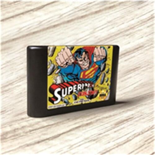 Supermaned - USA Label Flashkit MD Electroless Gold PCB Card for Sega Genesis Megadrive Video Game Console