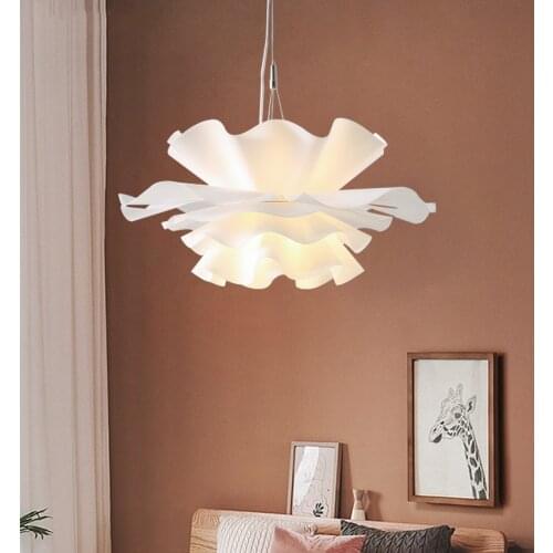 Nordic Flower LED Pendant Lamp Home Indoor Dinning Room/Bedroom Pendant Lights Decoration Hanging Light Fixture