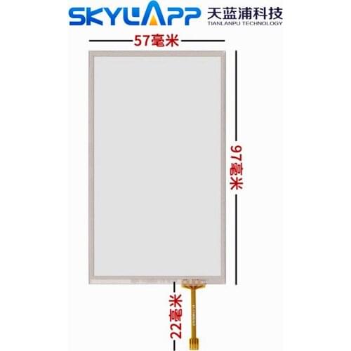 New 4.3''inch 97mmx57mm Touch screen panels for PDA handheld device four-wire resistance data collector Touch Screen Panel Glass