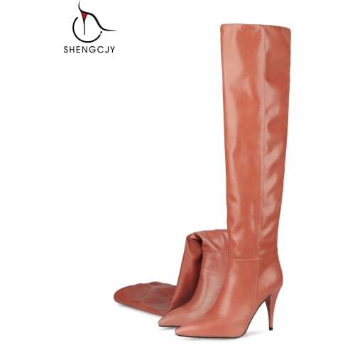 Женские высокие ботинки SHENGCJY China At AliExpress