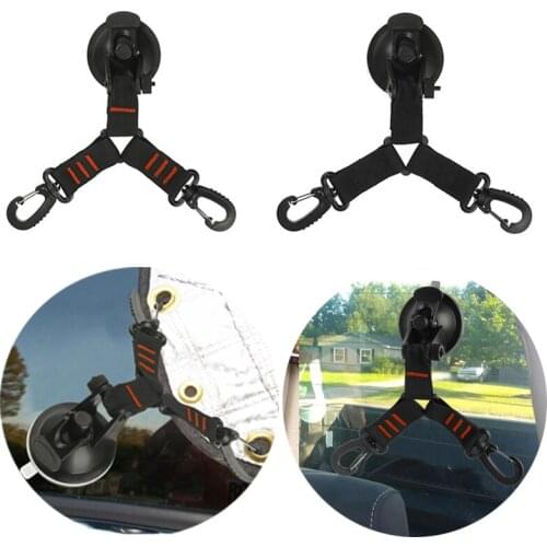 Outdoor Heavy Duty Car Tent Suction Cup Anchor with 2 Securing Hooks Tie Down Camping Tarp As Car Side Awning Pool Tarps Tents