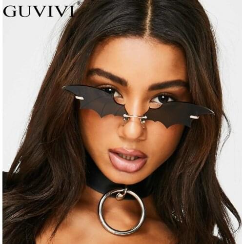 Steampunk Vintage Sunglasses Women Mirror Retro Rimless Sunglasses Men Frameless Trend Fashion Retro Small Sunglasses Eyewear