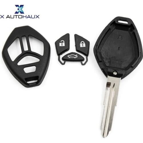 X AUTOHAUX New 4 Buttons Uncut Car Key Remote Shell Replacement MN141545 For Mitsubishi Eclipse Galant Eclips Lancer Endeavor